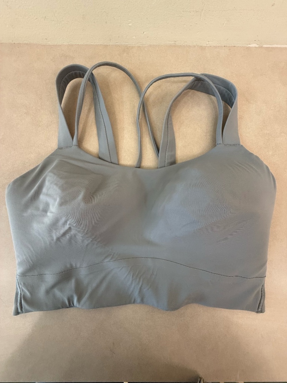Lululemon Like A Cloud Longline Bra in Gray Size 4 C/D Cup